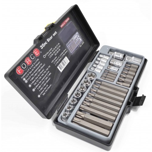 Набір насадок та головок TORX 35од. FORCE 4352 F